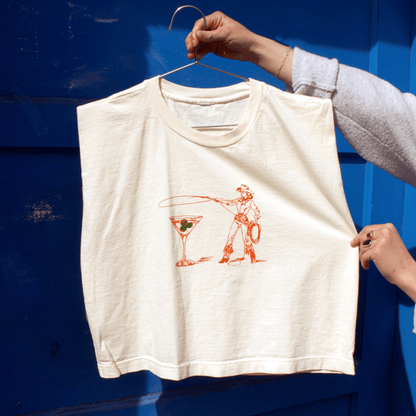 "Montana Martini" Muscle Tank - Intrigue Ink Visit Bozeman, Unique Shopping Boutique in Montana, Work from Home Clothes for Women