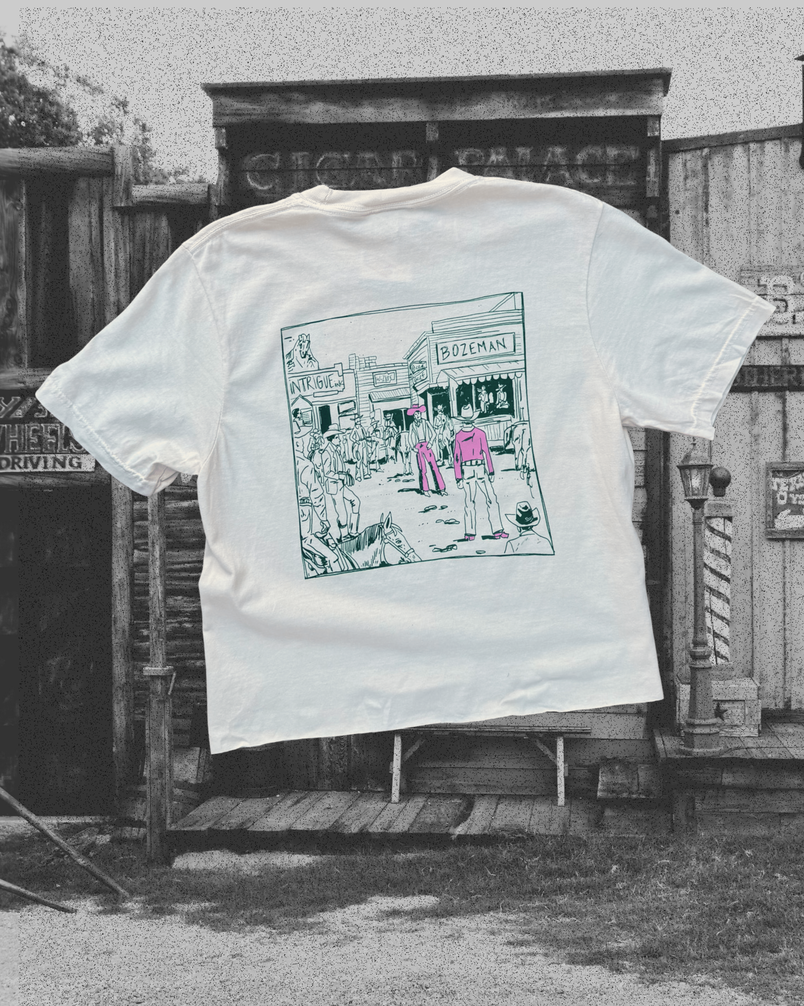 "Montana Standoff" Raw Hem Crop - Intrigue Ink Visit Bozeman, Unique Shopping Boutique in Montana, Work from Home Clothes for Women