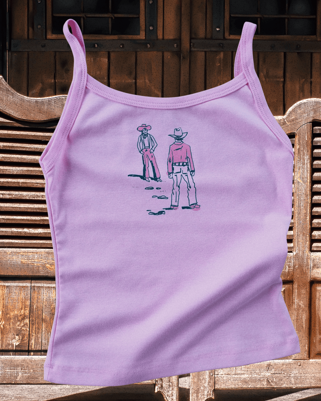 "Montana Standoff" Pink Tank - Intrigue Ink Visit Bozeman, Unique Shopping Boutique in Montana, Work from Home Clothes for Women