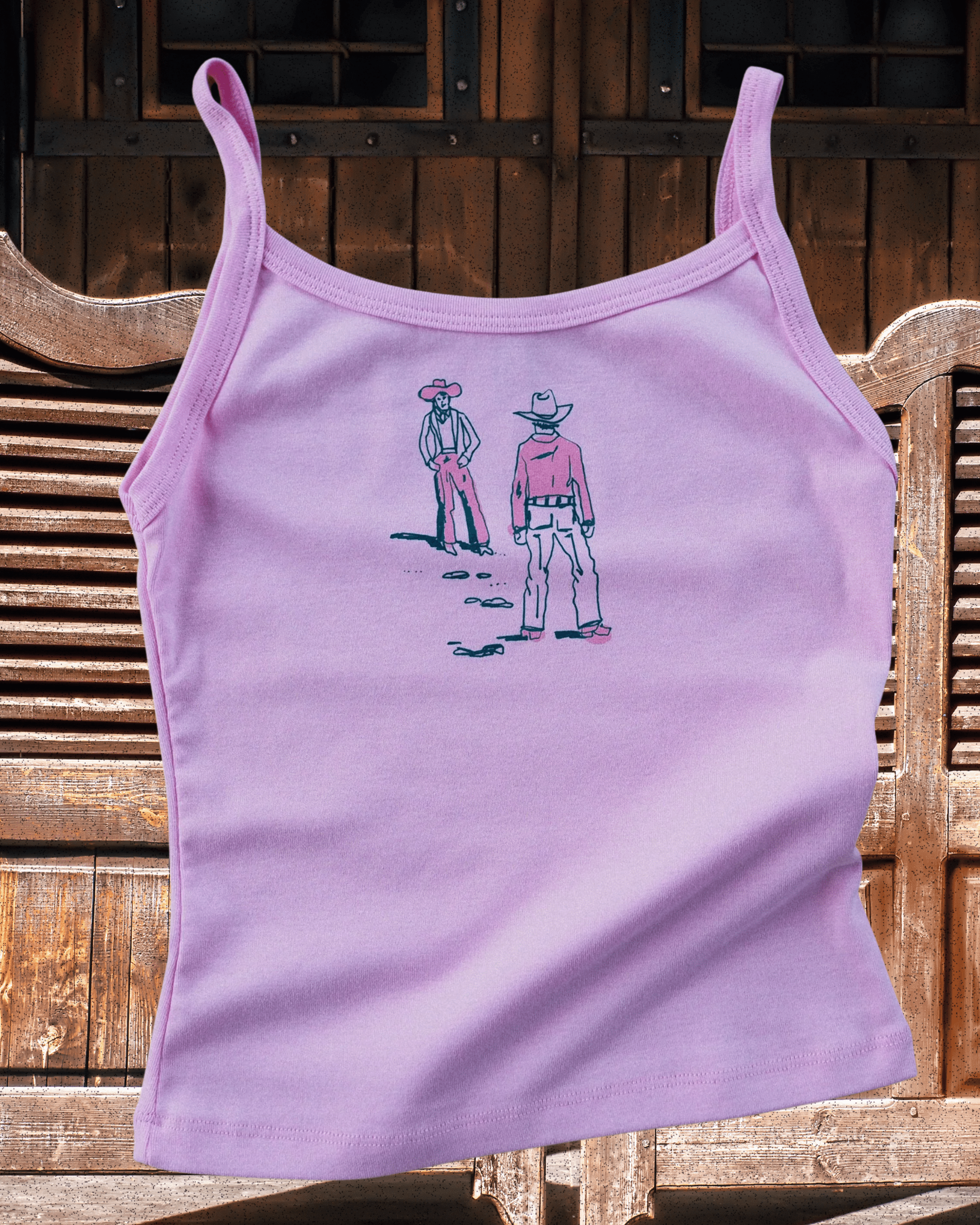 "Montana Standoff" Pink Tank - Intrigue Ink Visit Bozeman, Unique Shopping Boutique in Montana, Work from Home Clothes for Women