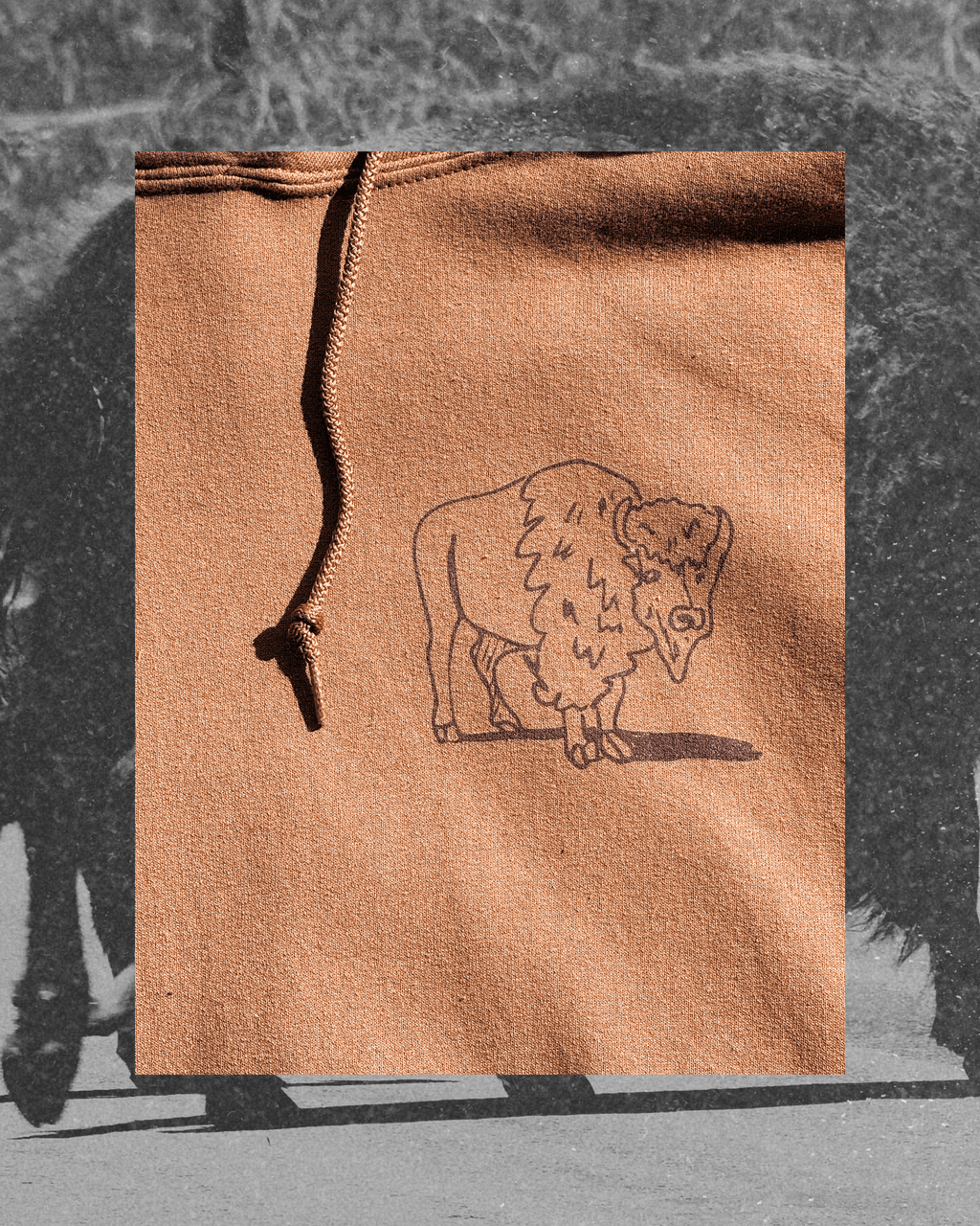 "Montana Traffic Jam" Pecan Hoodie - Intrigue Ink Visit Bozeman, Unique Shopping Boutique in Montana, Work from Home Clothes for Women