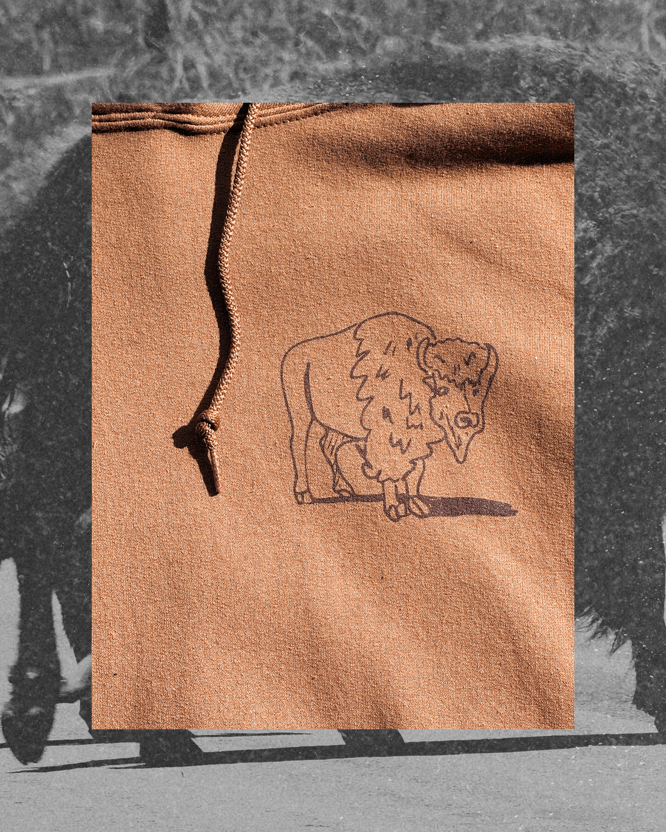 "Montana Traffic Jam" Pecan Hoodie - Intrigue Ink Visit Bozeman, Unique Shopping Boutique in Montana, Work from Home Clothes for Women