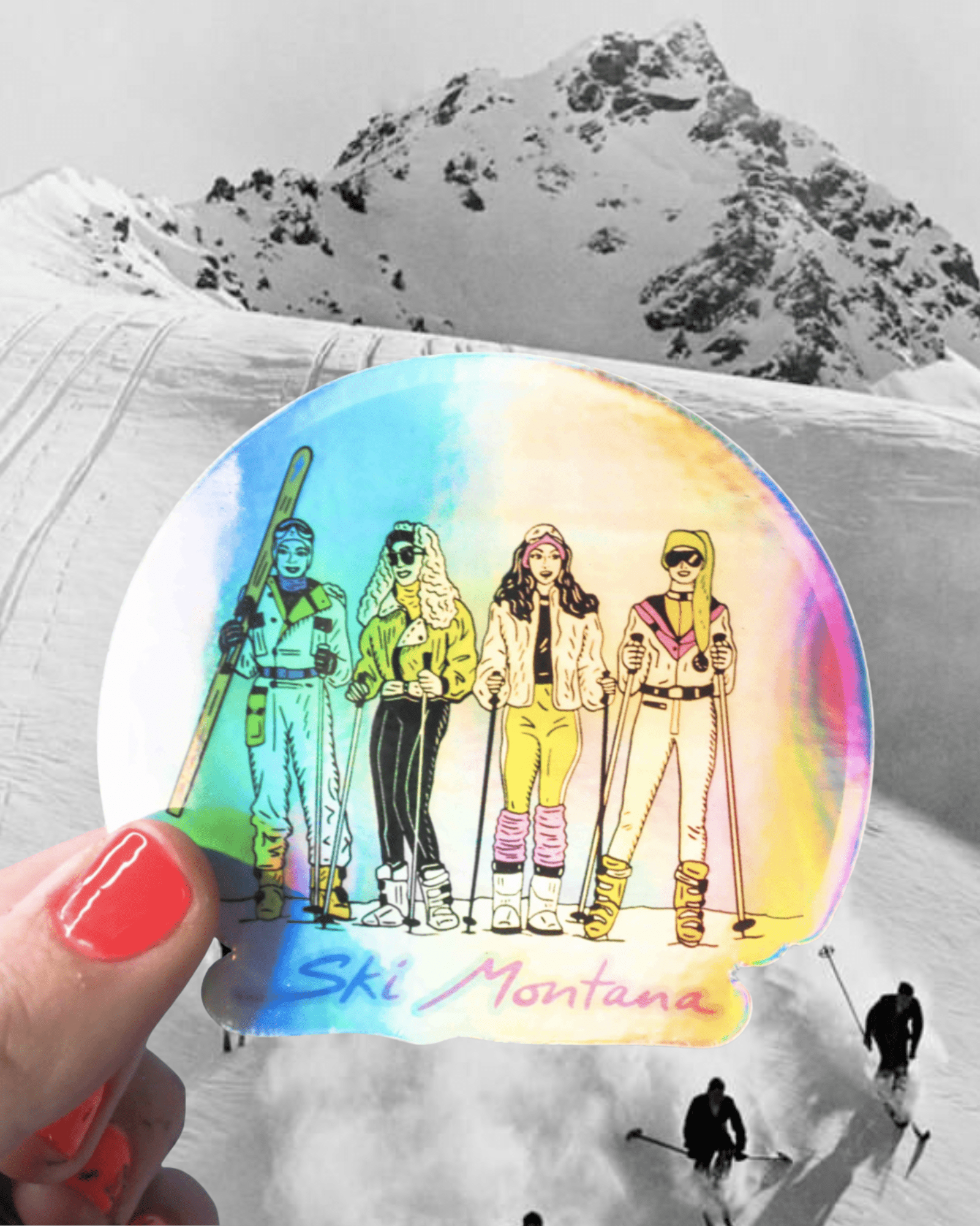 "Ski Gang" Sticker - Intrigue Ink Visit Bozeman, Unique Shopping Boutique in Montana, Work from Home Clothes for Women