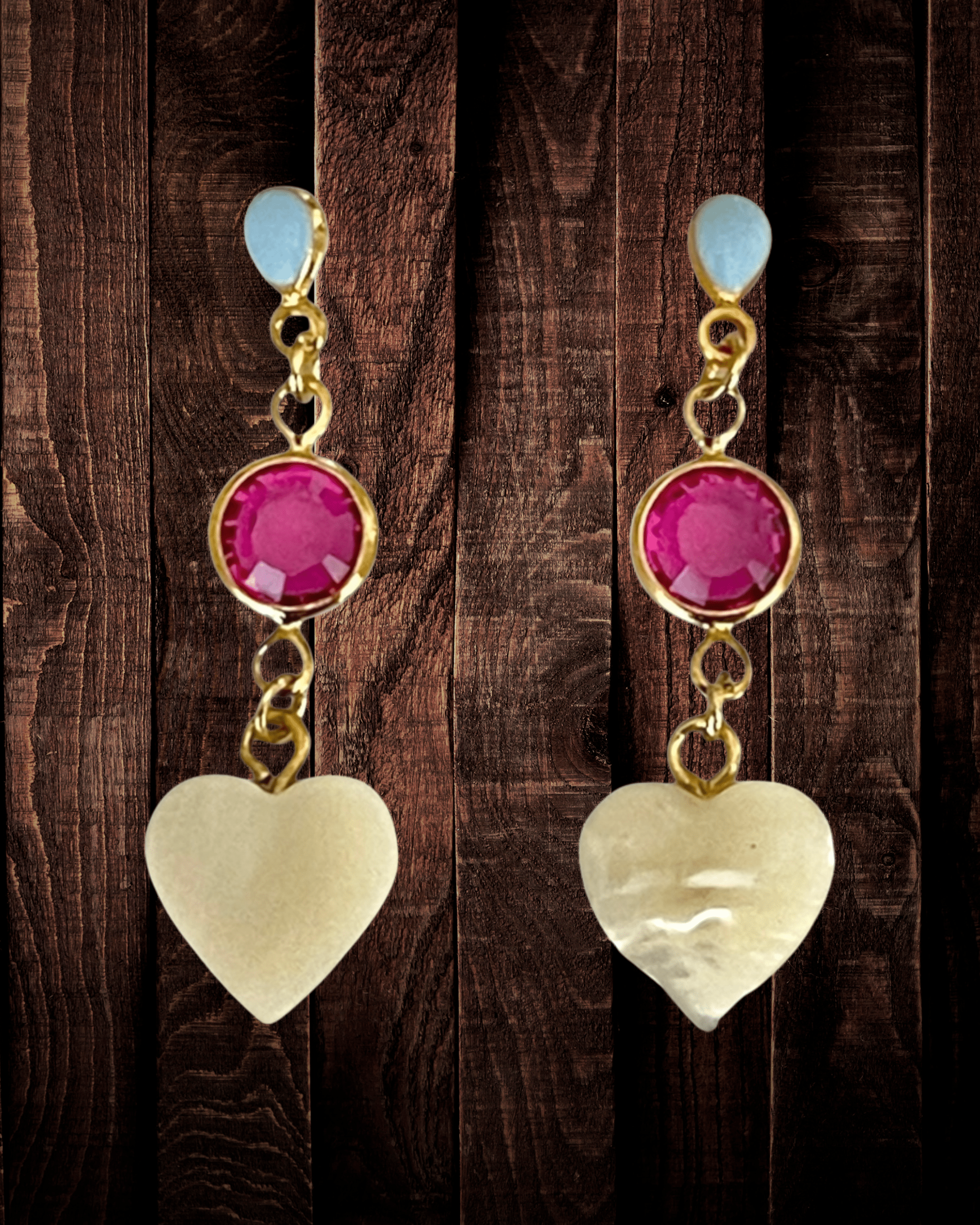 Mother of Pink Earrings - Intrigue Ink Visit Bozeman, Unique Shopping Boutique in Montana, Work from Home Clothes for Women