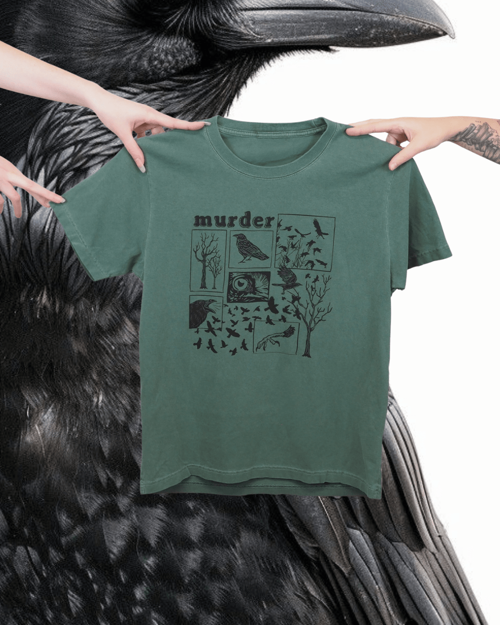 "Murder" Tee - Intrigue Ink Visit Bozeman, Unique Shopping Boutique in Montana, Work from Home Clothes for Women