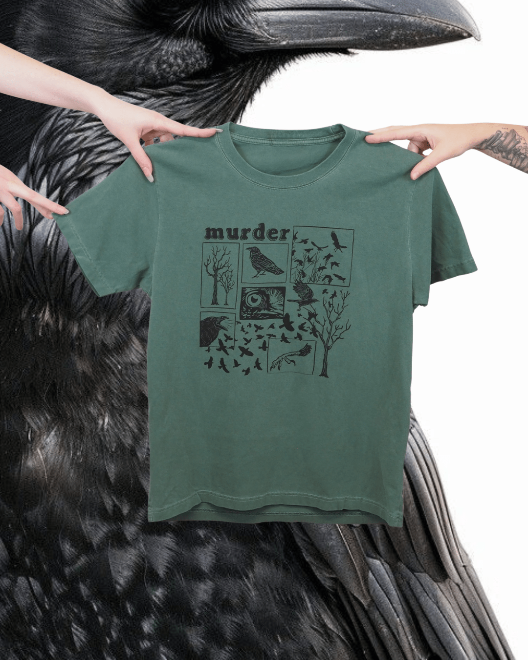"Murder" Tee - Intrigue Ink Visit Bozeman, Unique Shopping Boutique in Montana, Work from Home Clothes for Women