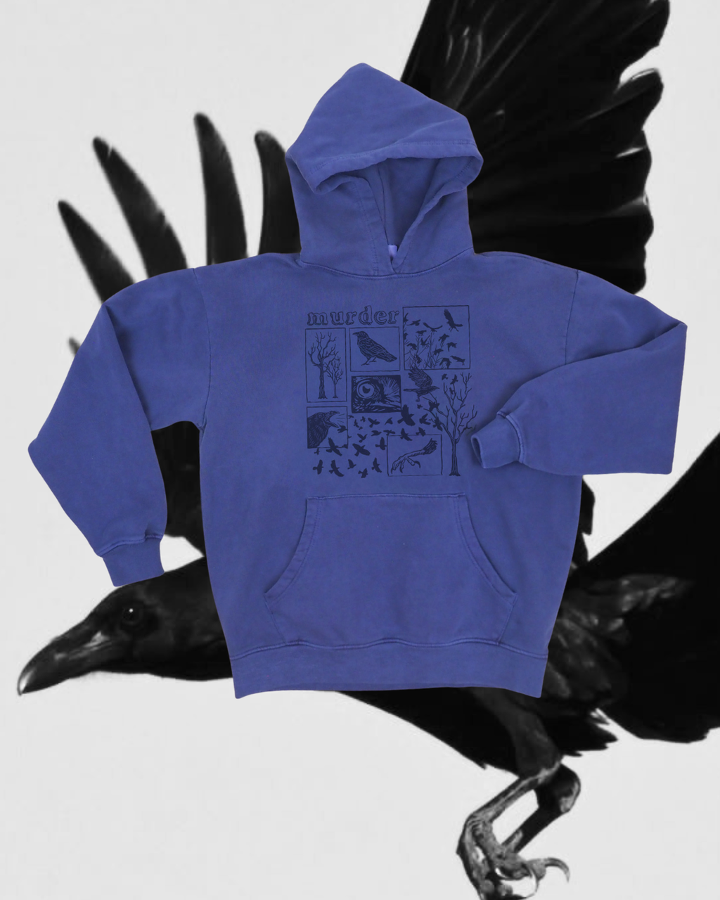 "Murder" Hoodie in Grape