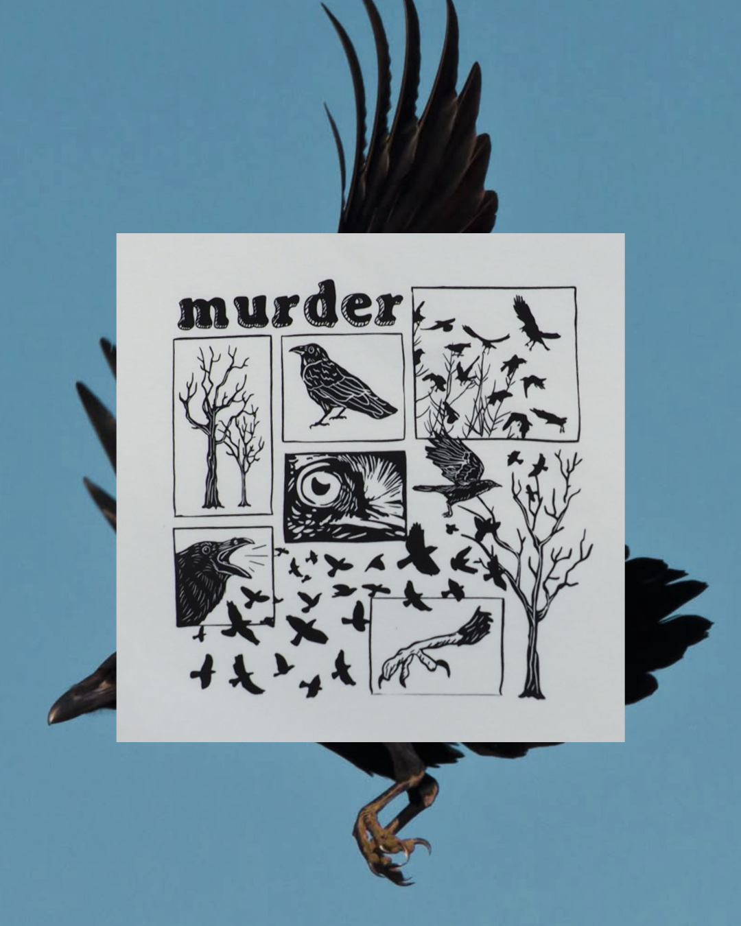 "Murder" Wide Tee