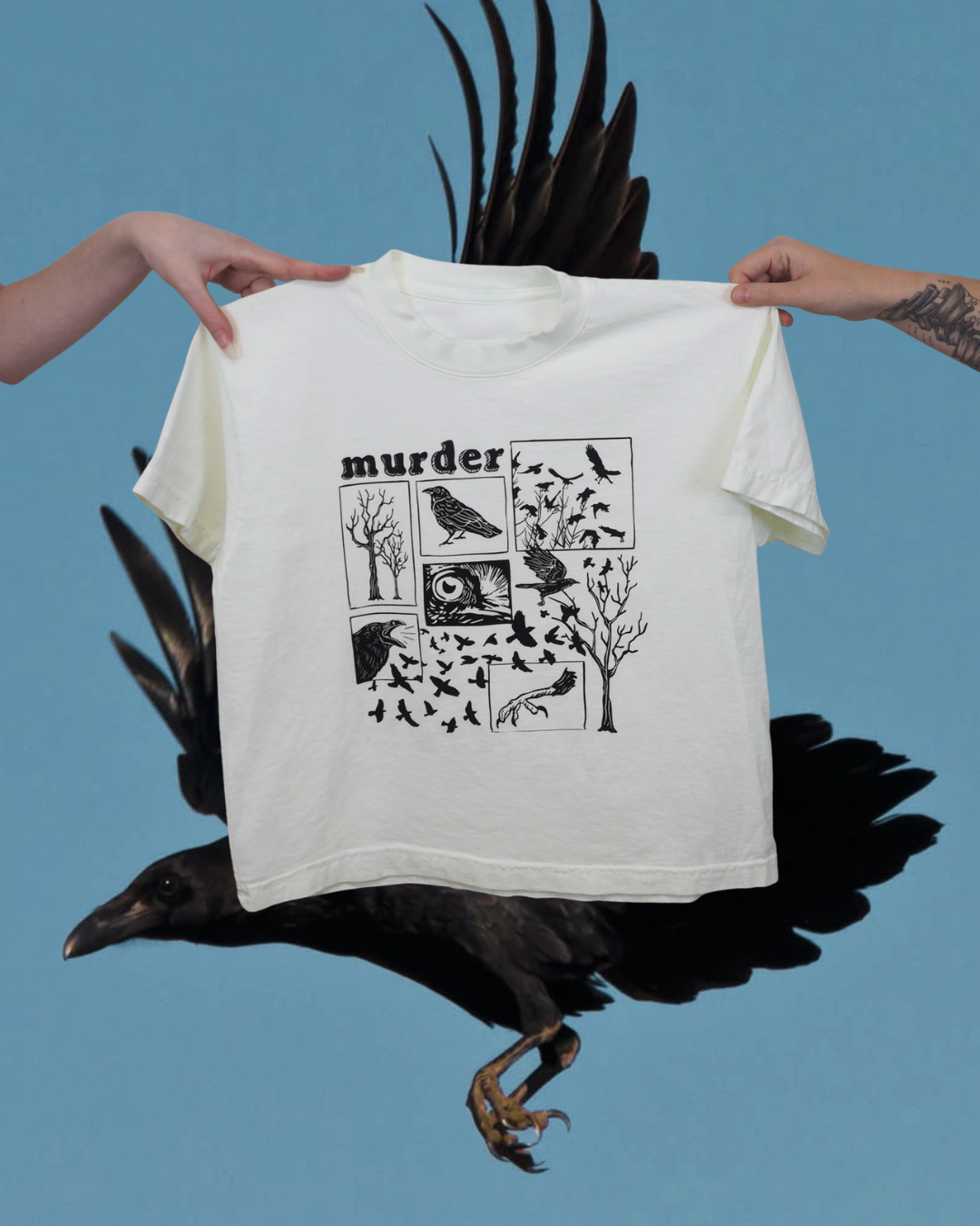 "Murder" Wide Tee