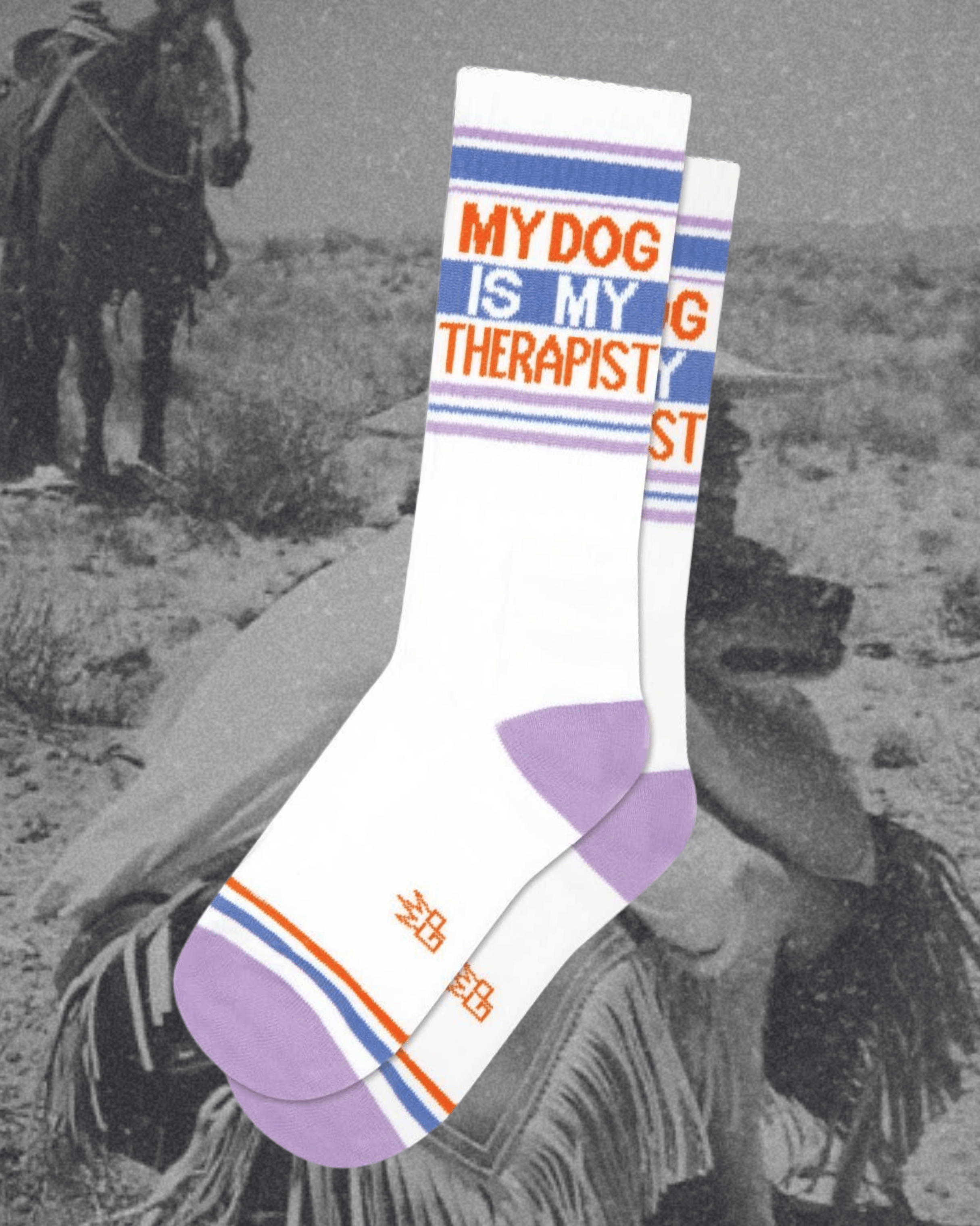 My Dog Is My Therapist Gym Crew Socks - Intrigue Ink Visit Bozeman, Unique Shopping Boutique in Montana, Work from Home Clothes for Women