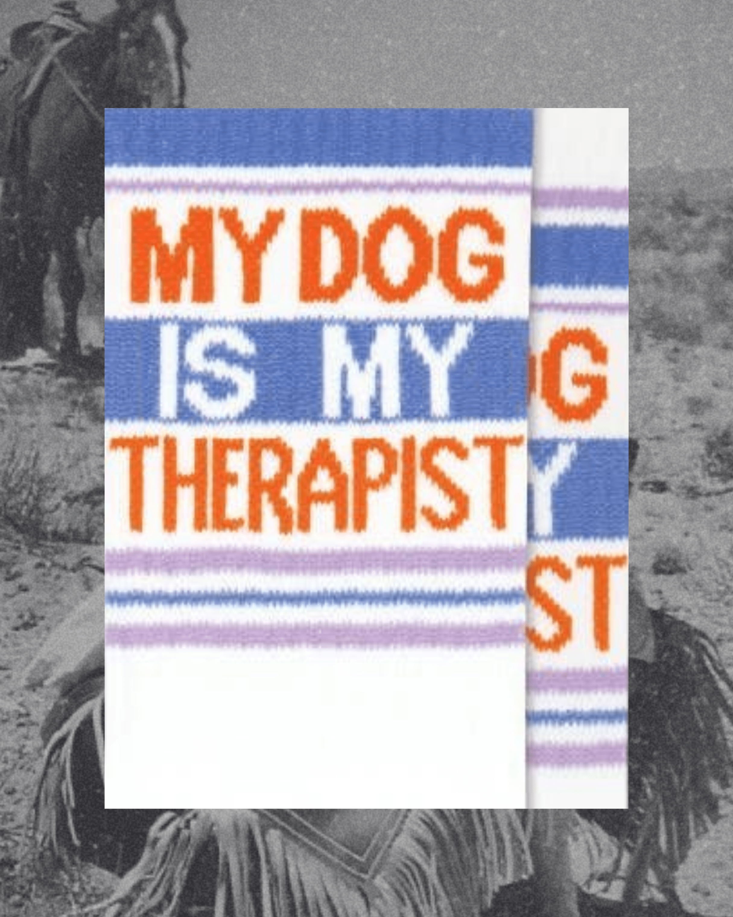 My Dog Is My Therapist Gym Crew Socks - Intrigue Ink Visit Bozeman, Unique Shopping Boutique in Montana, Work from Home Clothes for Women
