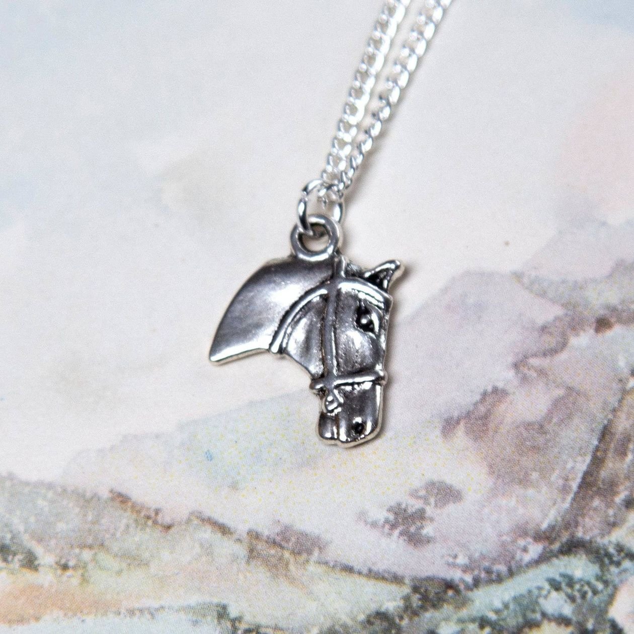 Vintage Silver Horse Charm Necklace - Intrigue Ink Visit Bozeman, Unique Shopping Boutique in Montana, Work from Home Clothes for Women