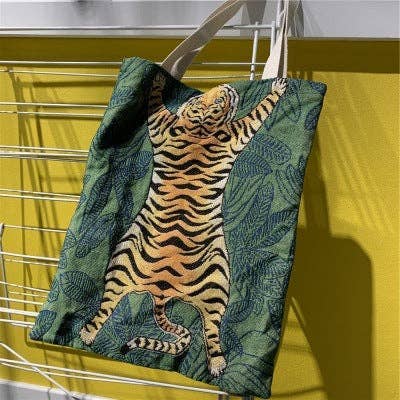 Vintage Camping Tote Bag - Intrigue Ink Visit Bozeman, Unique Shopping Boutique in Montana, Work from Home Clothes for Women