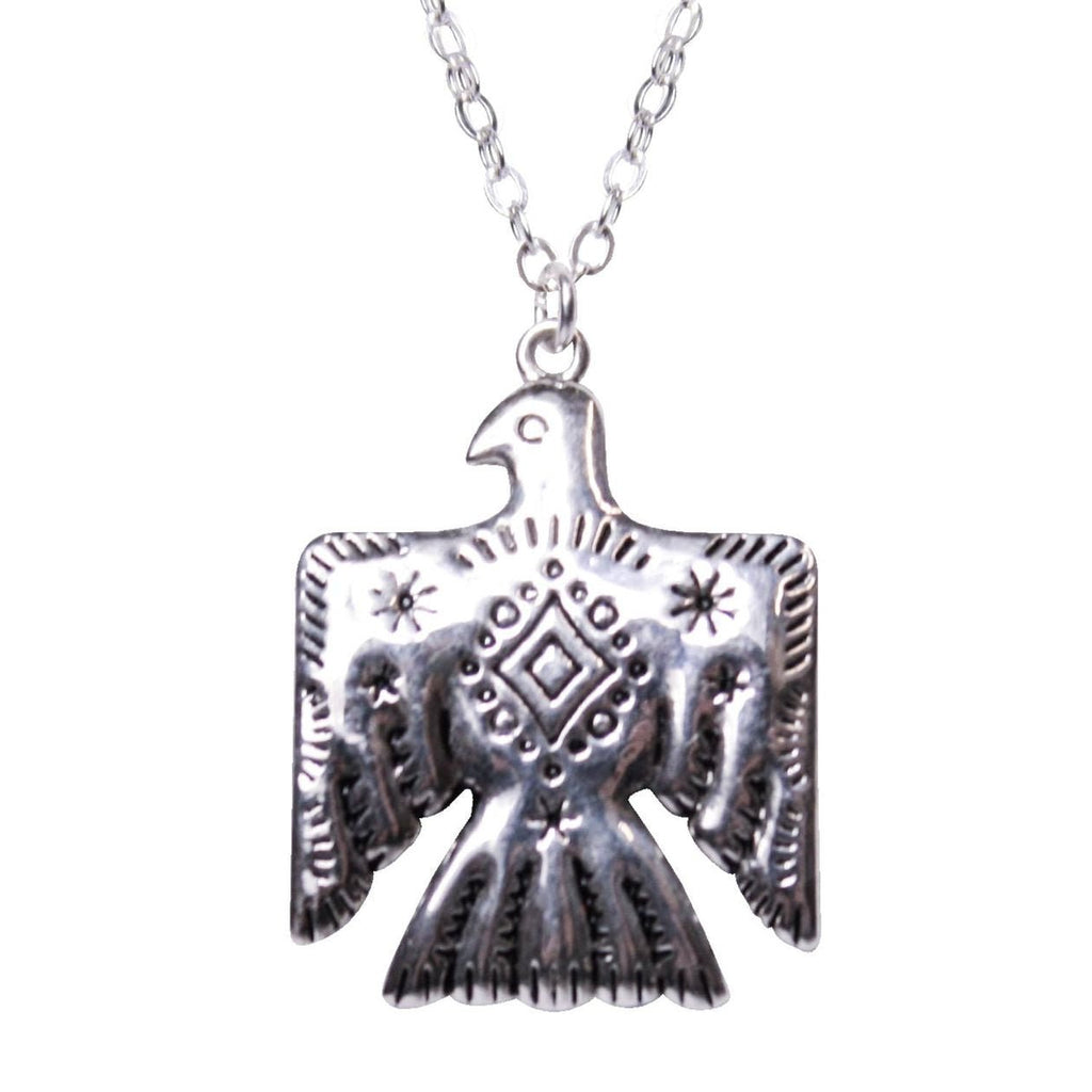 Sterling Silver Thunderbird Necklace - Intrigue Ink Visit Bozeman, Unique Shopping Boutique in Montana, Work from Home Clothes for Women