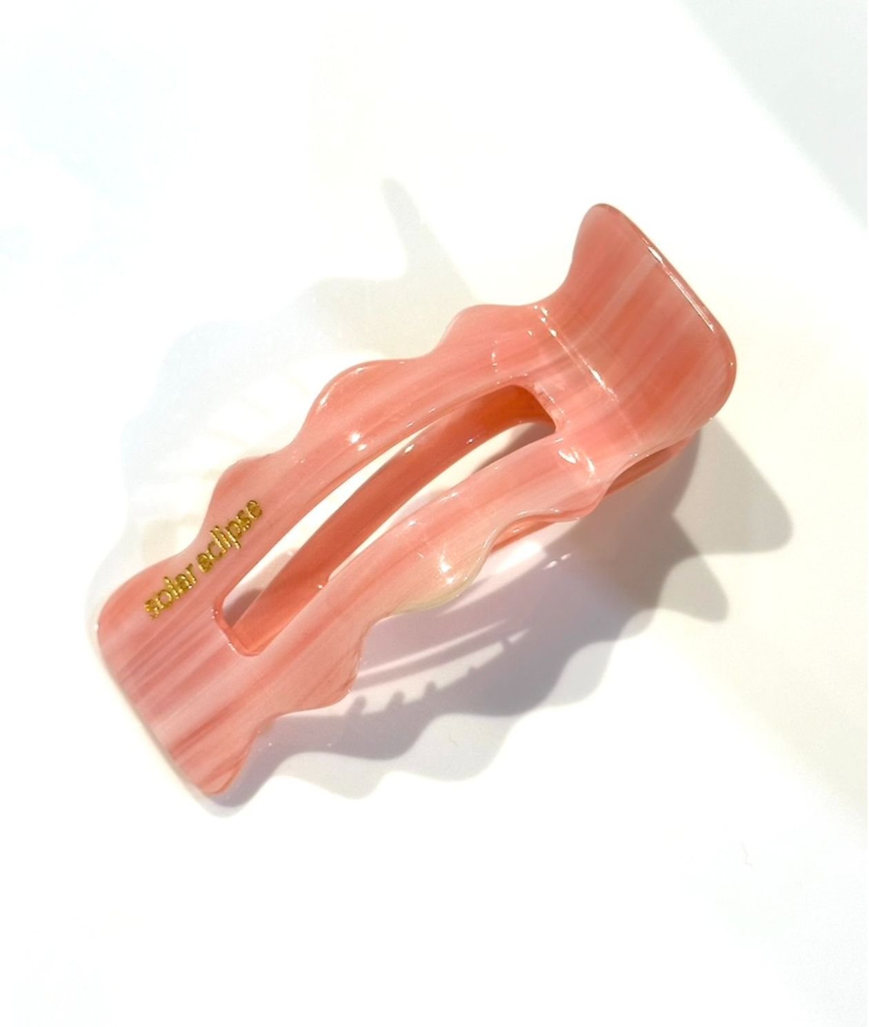 Scalloped Lay Down Acetate Claw Hair Clip - Intrigue Ink Visit Bozeman, Unique Shopping Boutique in Montana, Work from Home Clothes for Women