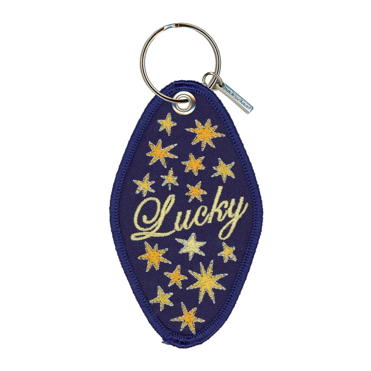 Lucky Star Embroidered Keychain - Intrigue Ink Visit Bozeman, Unique Shopping Boutique in Montana, Work from Home Clothes for Women