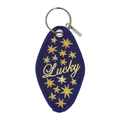 Lucky Star Embroidered Keychain - Intrigue Ink Visit Bozeman, Unique Shopping Boutique in Montana, Work from Home Clothes for Women
