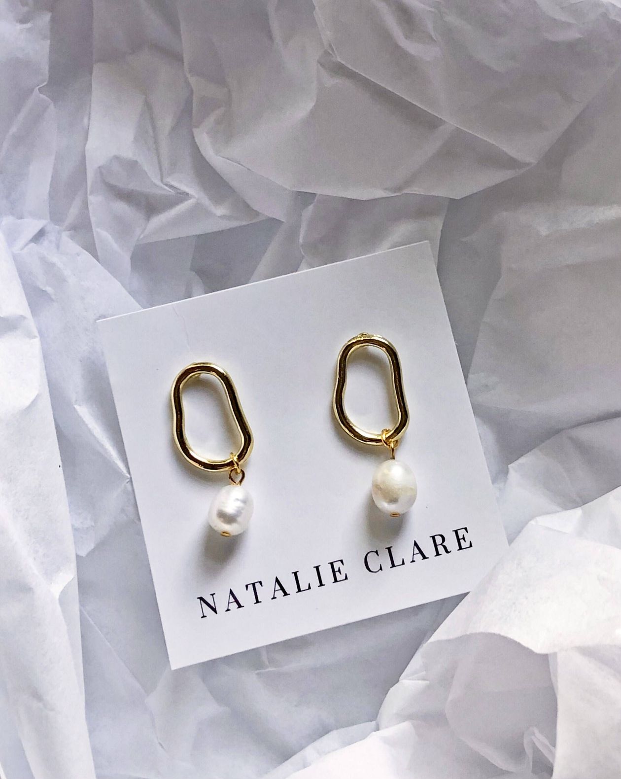 Abstract Pearl Earring - Intrigue Ink Visit Bozeman, Unique Shopping Boutique in Montana, Work from Home Clothes for Women