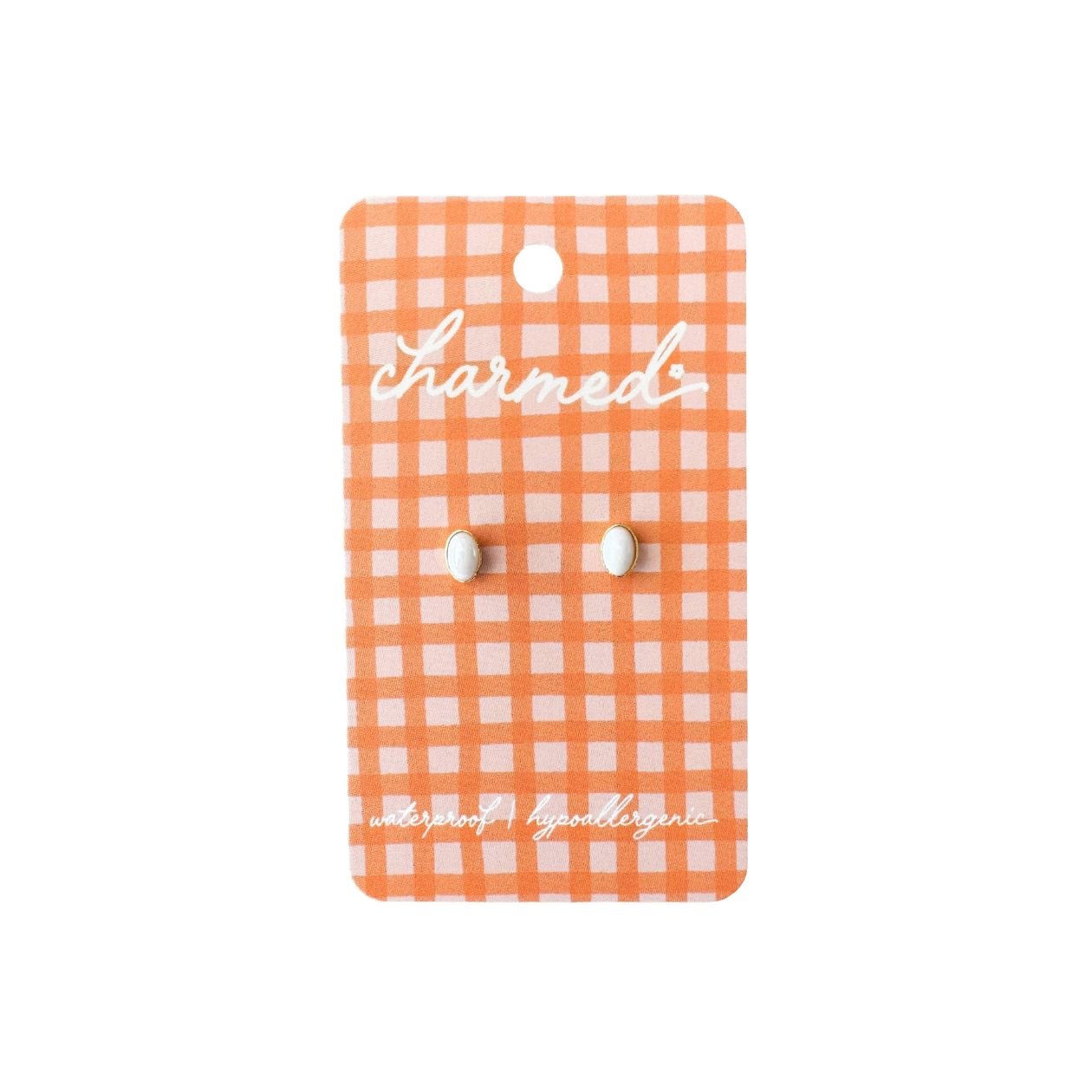 Oval Pearl Earrings - Intrigue Ink Visit Bozeman, Unique Shopping Boutique in Montana, Work from Home Clothes for Women