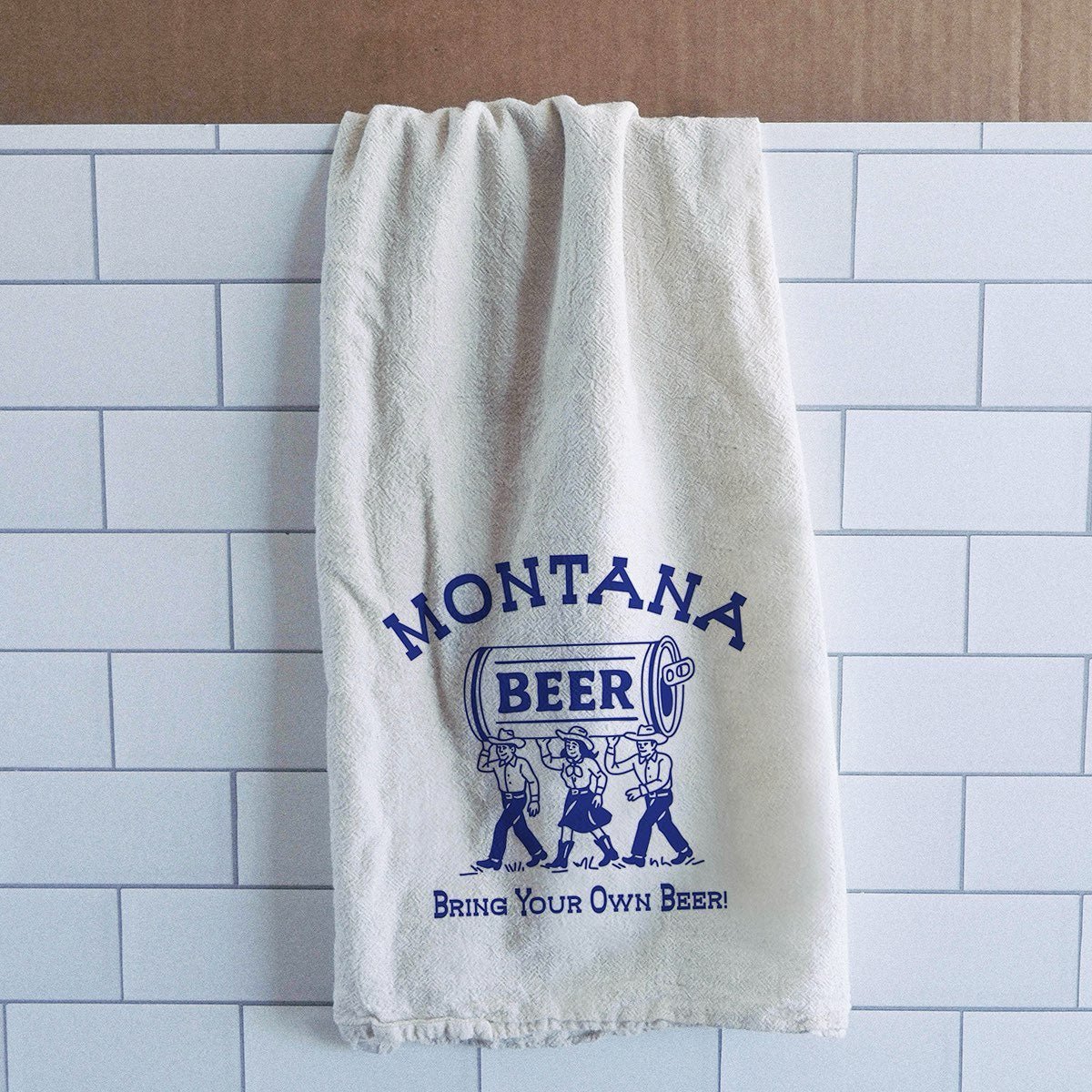 "Montana Beer" Dish Towel - Intrigue Ink Visit Bozeman, Unique Shopping Boutique in Montana, Work from Home Clothes for Women