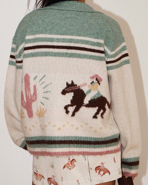 Western Zip Up - Pesto - Intrigue Ink Visit Bozeman, Unique Shopping Boutique in Montana, Work from Home Clothes for Women