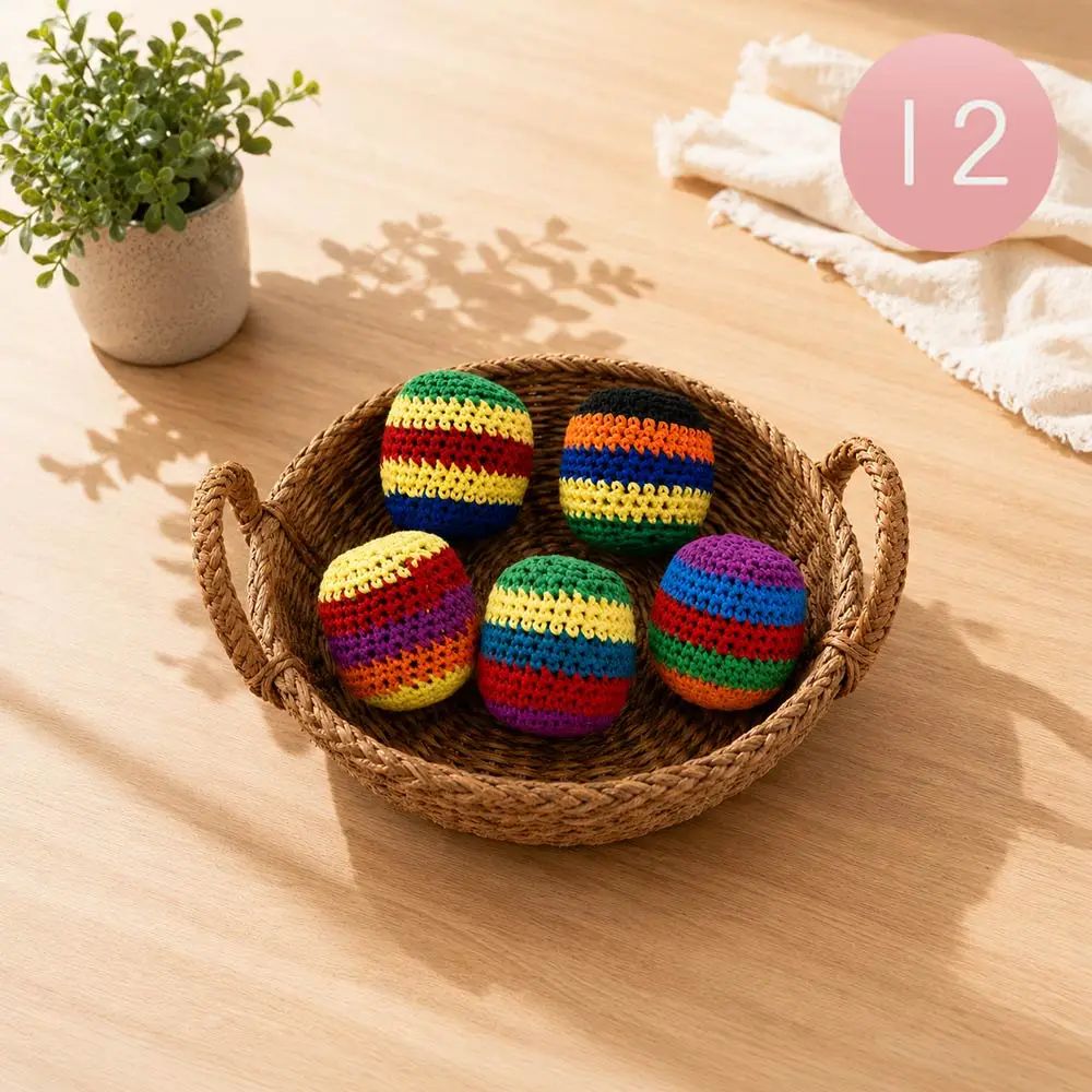 Crochet Hacky Sack Toy Balls - Intrigue Ink Visit Bozeman, Unique Shopping Boutique in Montana, Work from Home Clothes for Women