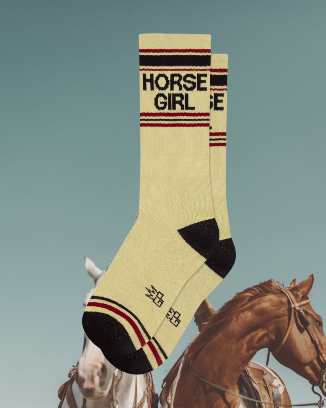 Horse Girl Gym Crew Socks