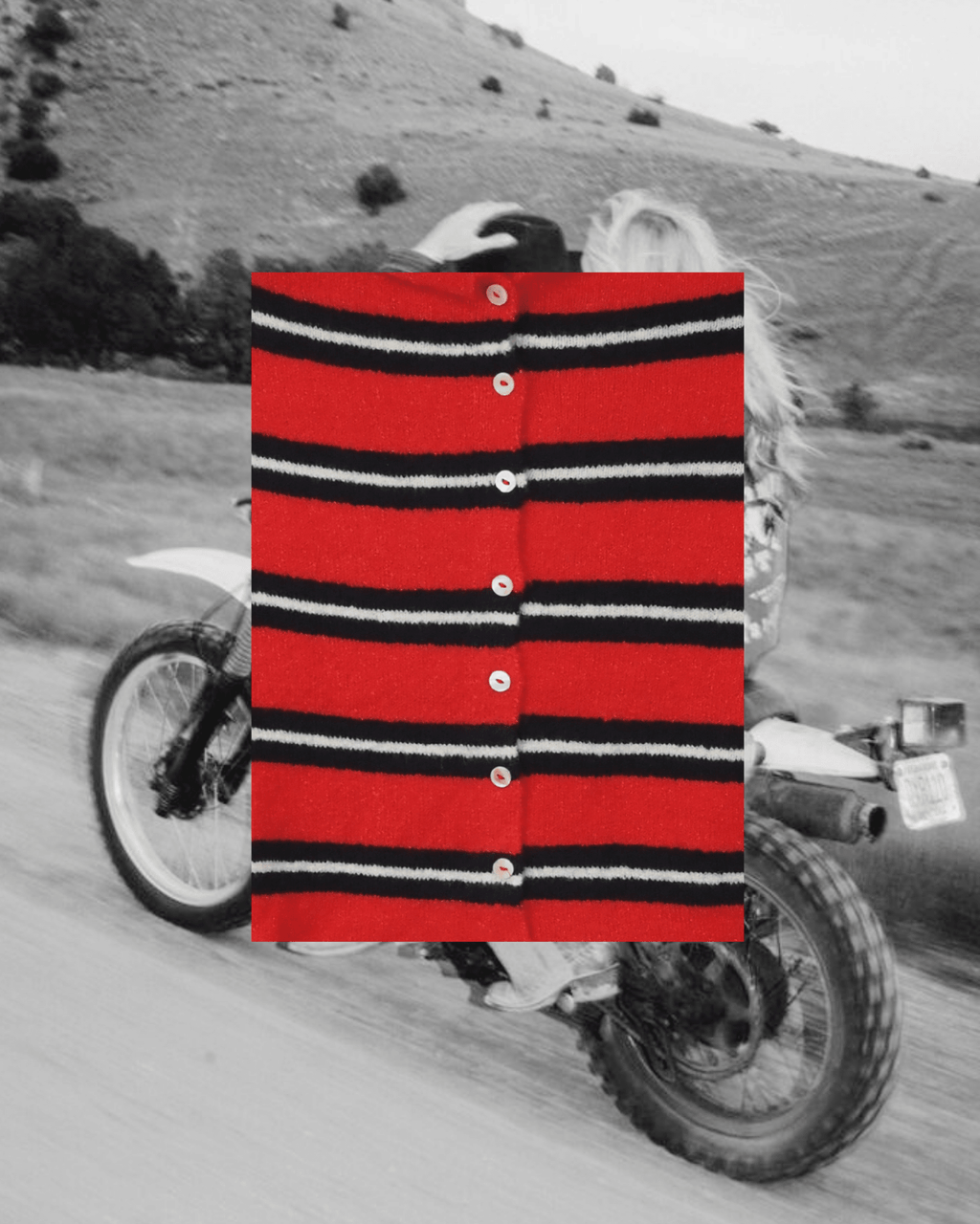 Red & Navy Striped Button Up Cardigan - Intrigue Ink Visit Bozeman, Unique Shopping Boutique in Montana, Work from Home Clothes for Women