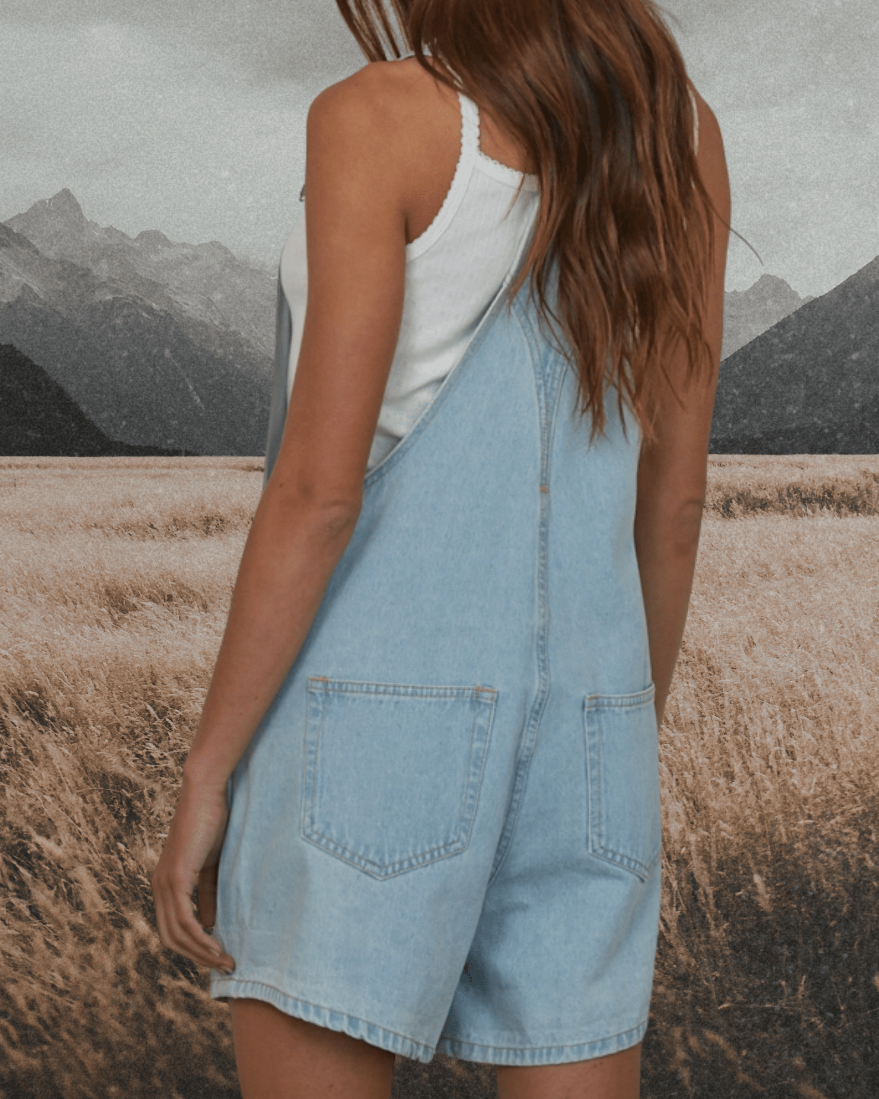 Light Denim Overall Shorts - Intrigue Ink Visit Bozeman, Unique Shopping Boutique in Montana, Work from Home Clothes for Women