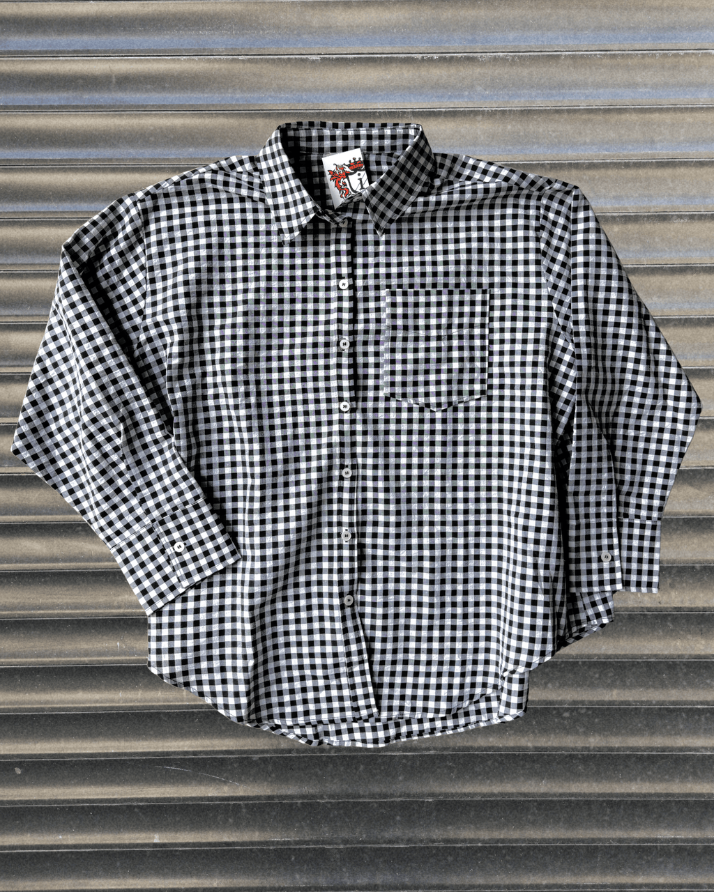 Oversized Gingham Button Down - Black - Intrigue Ink Visit Bozeman, Unique Shopping Boutique in Montana, Work from Home Clothes for Women