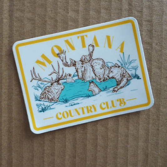 "Montana Country Club" Sticker