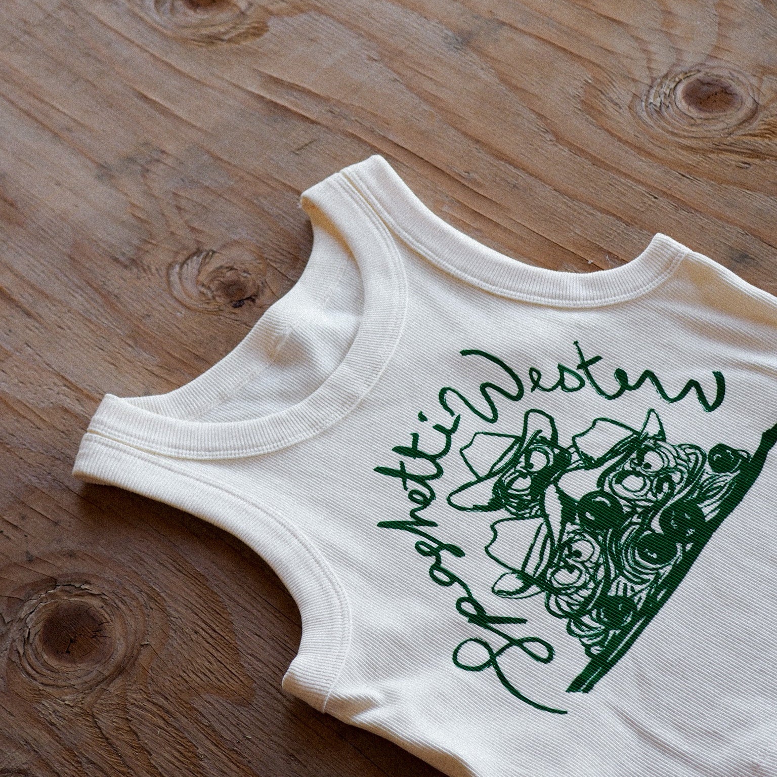 "Spaghetti Western" Tank in Ivory - Intrigue Ink Visit Bozeman, Unique Shopping Boutique in Montana, Work from Home Clothes for Women
