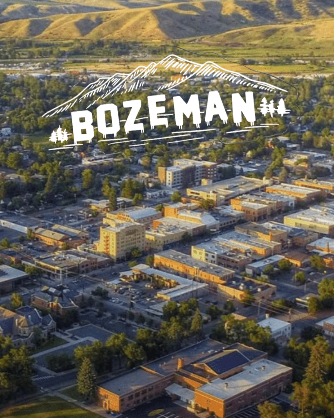 "Bozeman Hollywood" Sticker - Intrigue Ink Visit Bozeman, Unique Shopping Boutique in Montana, Work from Home Clothes for Women