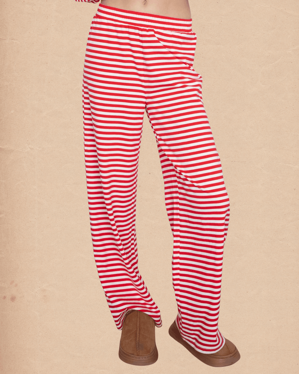 Red Stripe Casual Pants - Intrigue Ink Visit Bozeman, Unique Shopping Boutique in Montana, Work from Home Clothes for Women