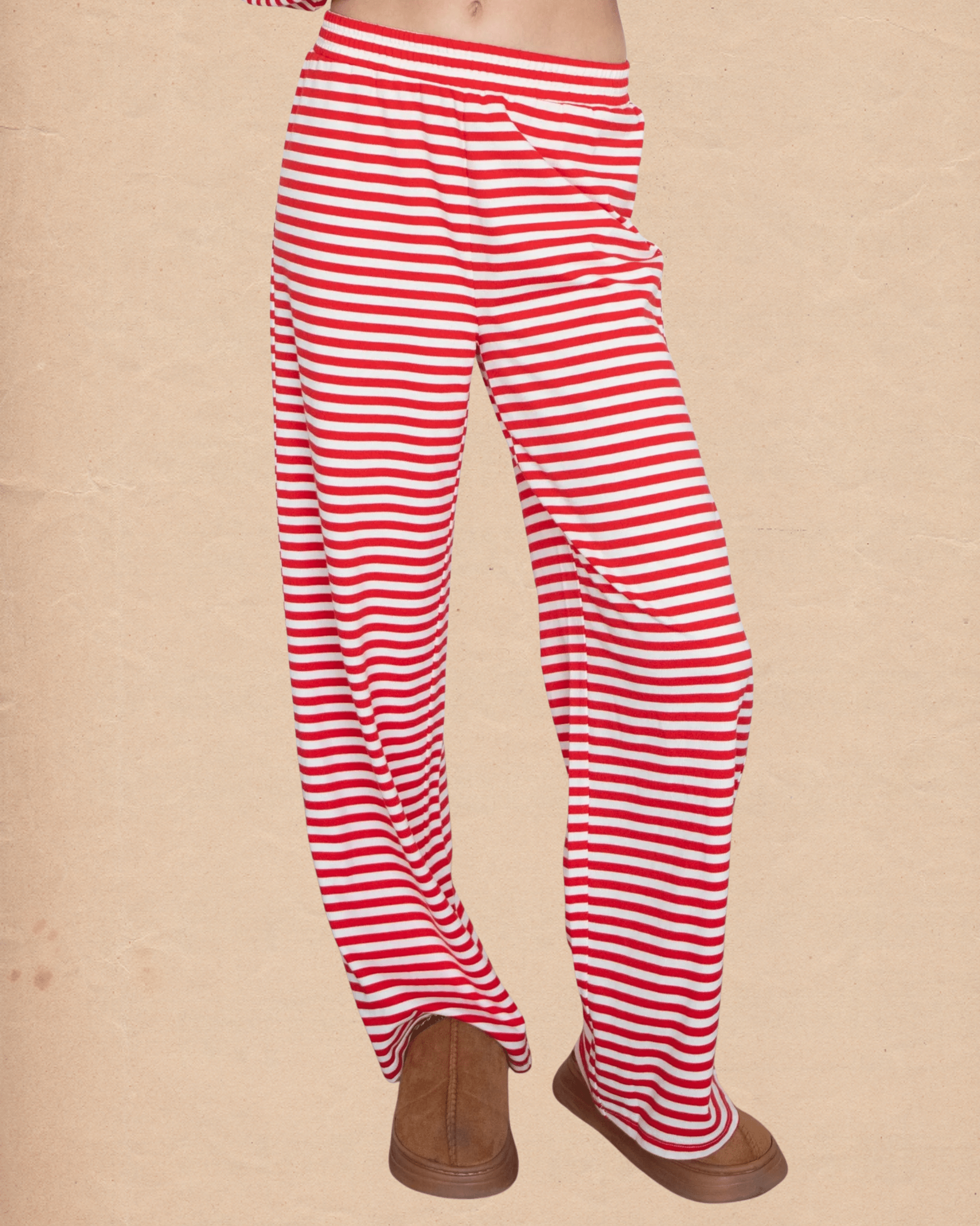 Red Stripe Casual Pants - Intrigue Ink Visit Bozeman, Unique Shopping Boutique in Montana, Work from Home Clothes for Women