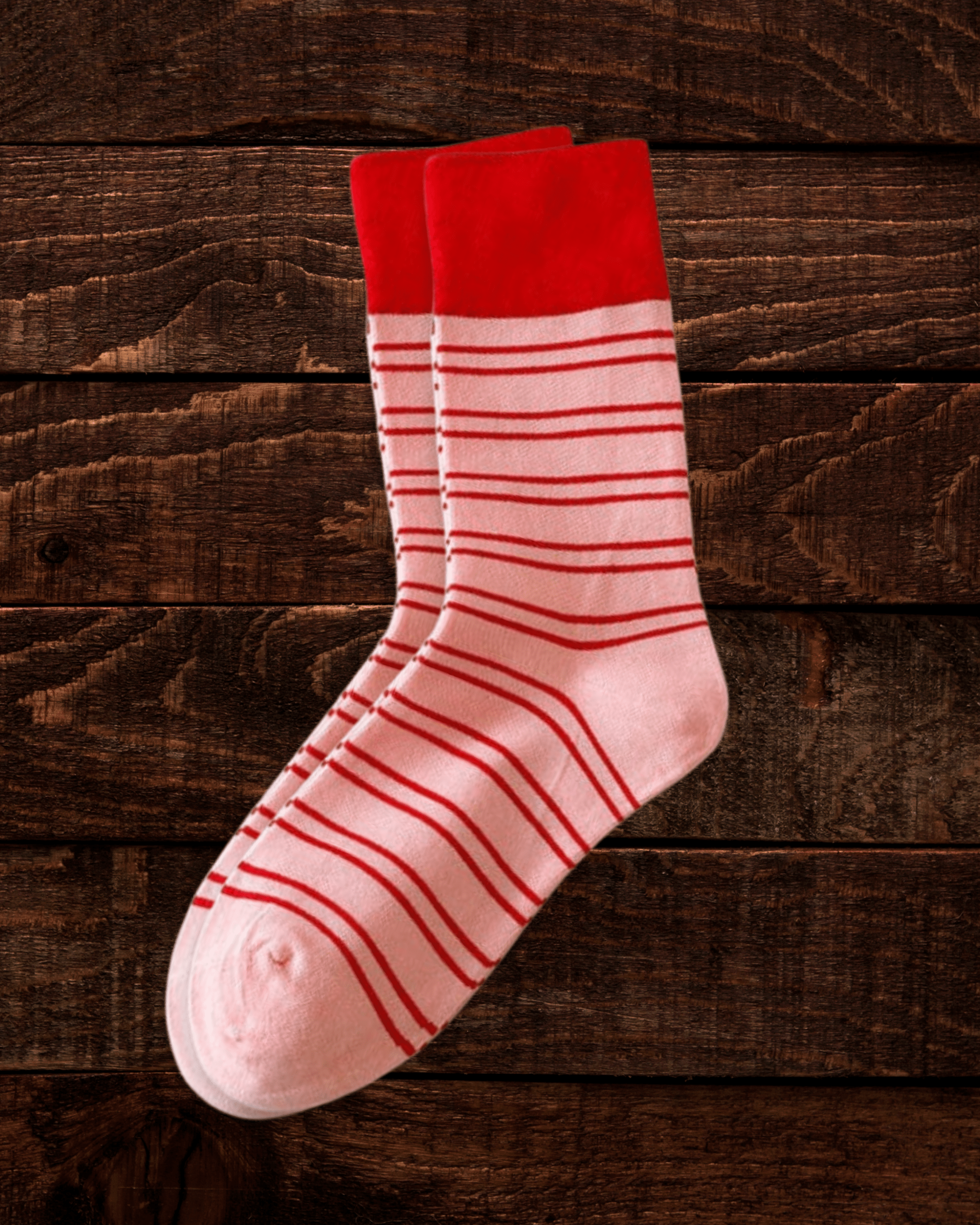 Rufia - Contrast Stripe Pink Socks - Intrigue Ink Visit Bozeman, Unique Shopping Boutique in Montana, Work from Home Clothes for Women