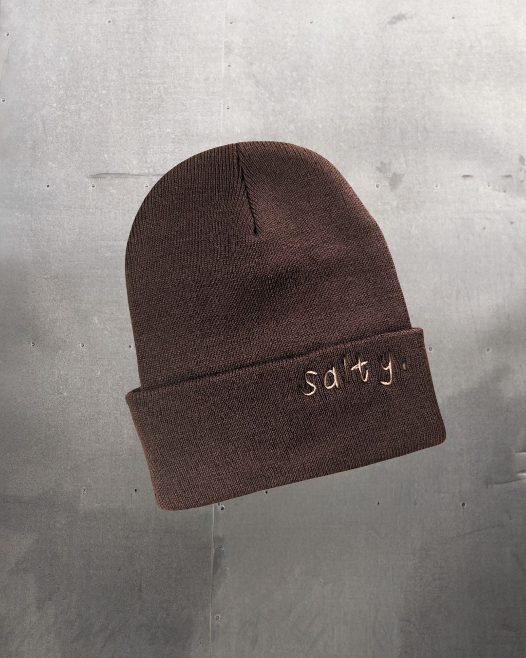 "Salty" Chocolate Beanie - Intrigue Ink Visit Bozeman, Unique Shopping Boutique in Montana, Work from Home Clothes for Women