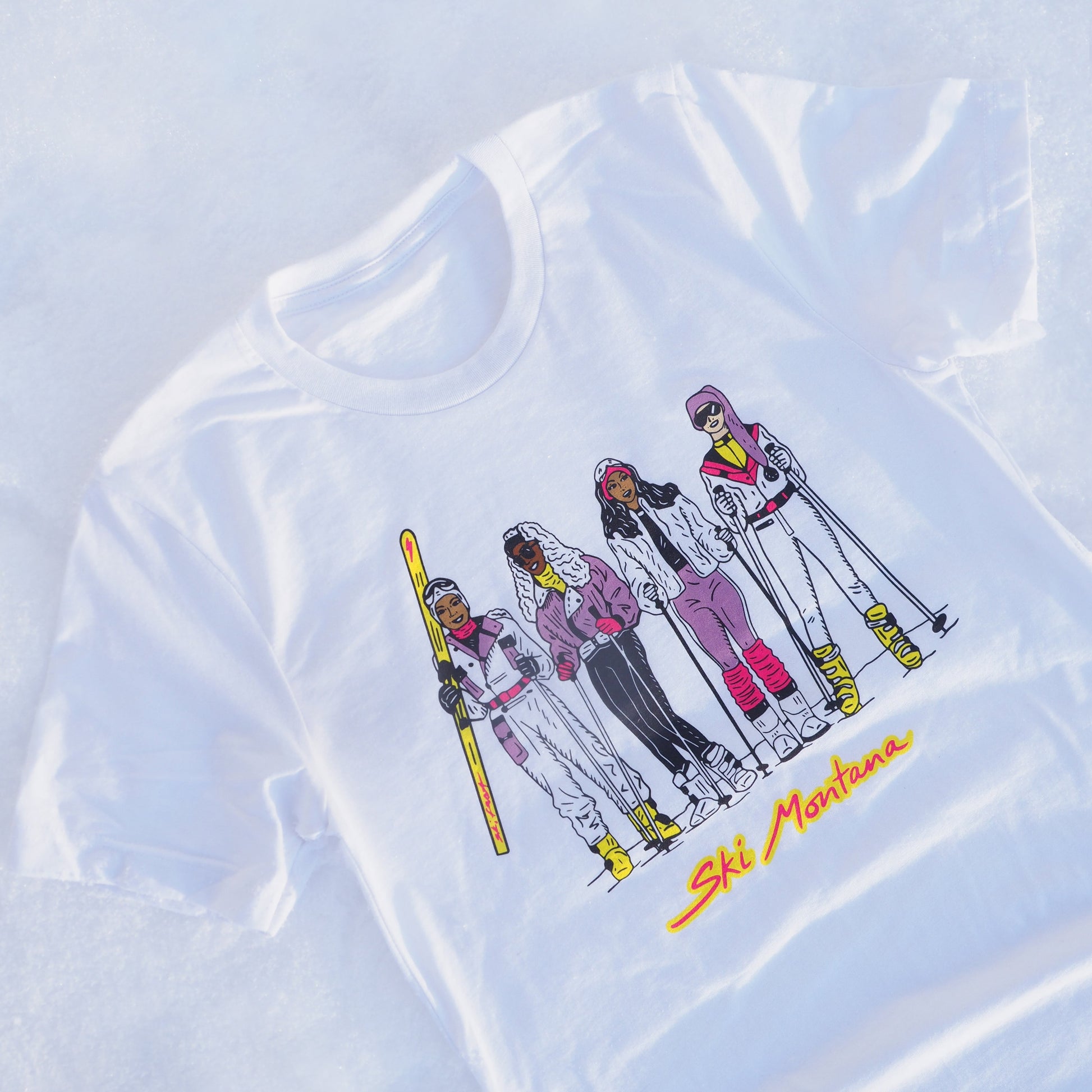 "Ski Gang" Tee - Intrigue Ink Visit Bozeman, Unique Shopping Boutique in Montana, Work from Home Clothes for Women