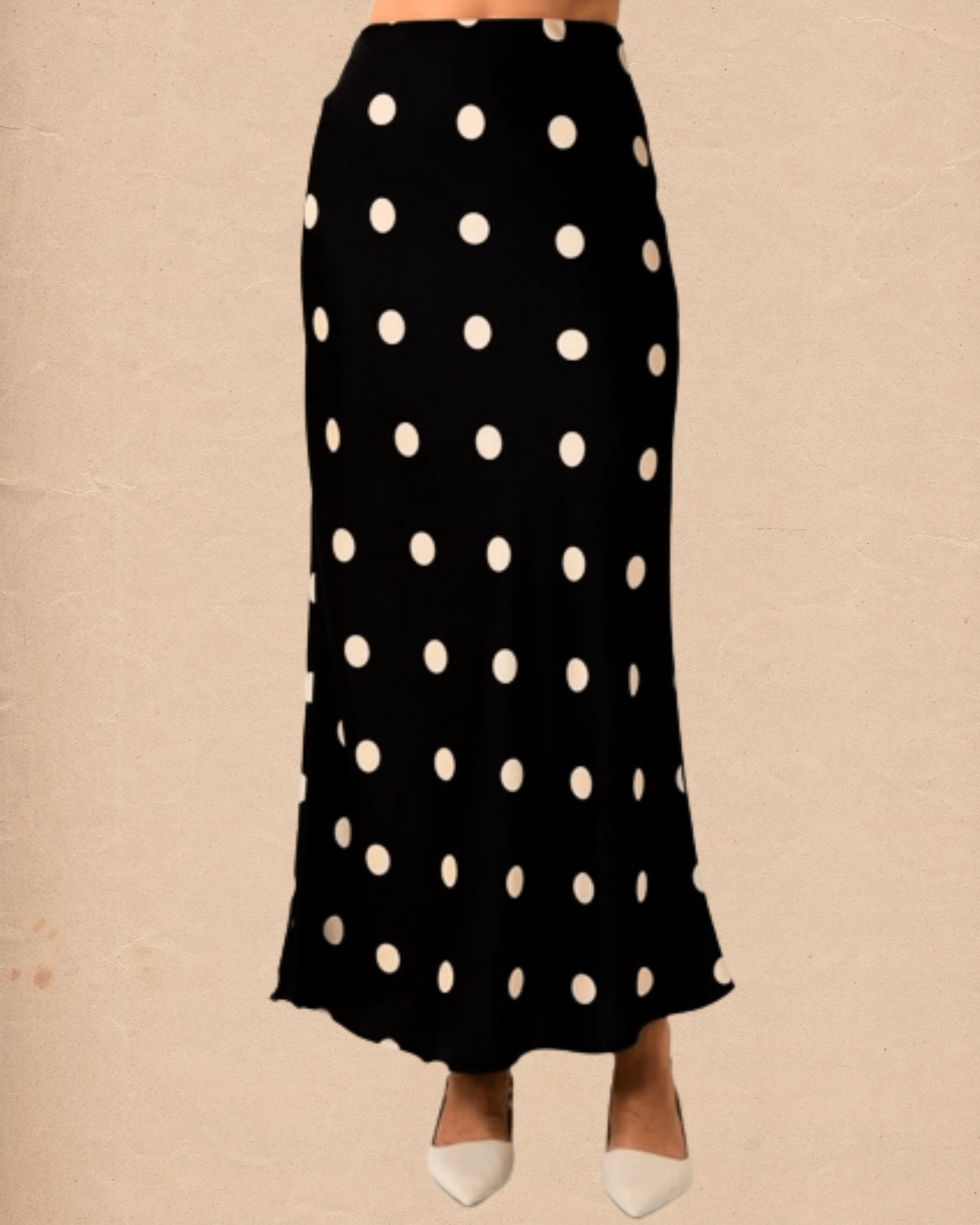 Satin Midi Skirt - Polka Dot - Intrigue Ink Visit Bozeman, Unique Shopping Boutique in Montana, Work from Home Clothes for Women