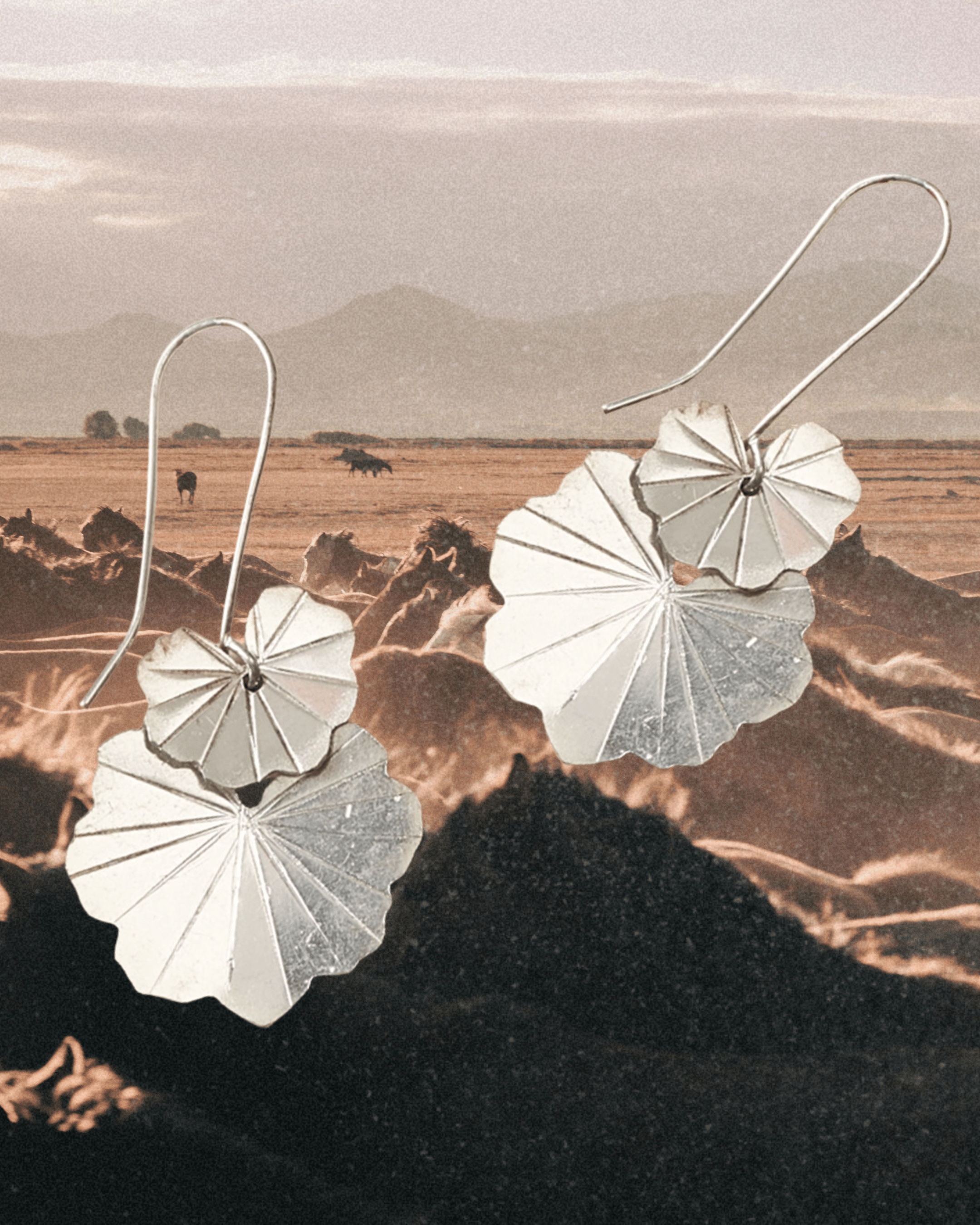 Sayuri Ginkgo Leaf Silver Dangle Earrings - Intrigue Ink Visit Bozeman, Unique Shopping Boutique in Montana, Work from Home Clothes for Women