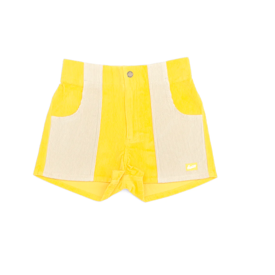 Women's Two-Tone Short - Yellow/Sand