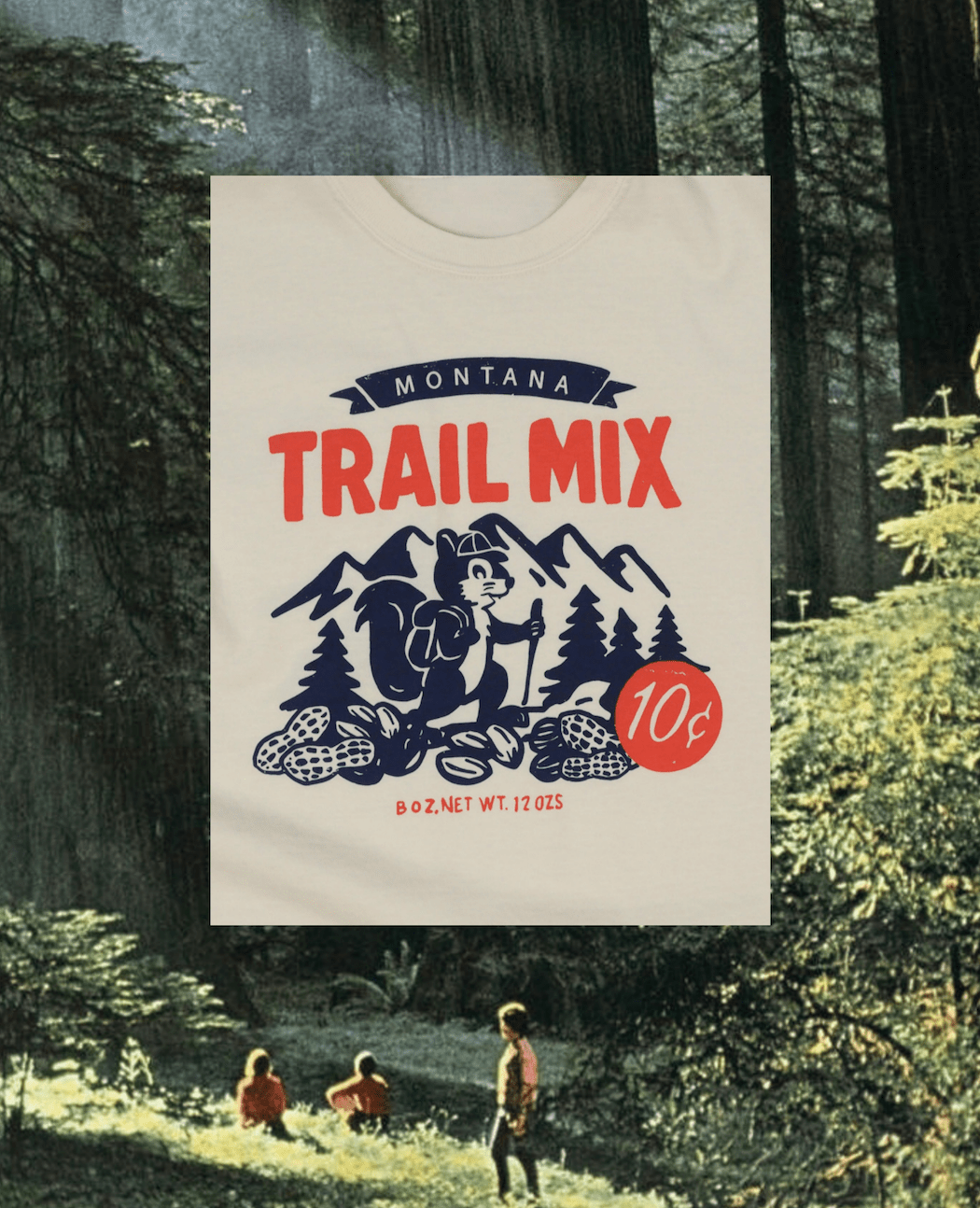 "Montana Trail Mix" Crop Tee - Intrigue Ink Visit Bozeman, Unique Shopping Boutique in Montana, Work from Home Clothes for Women
