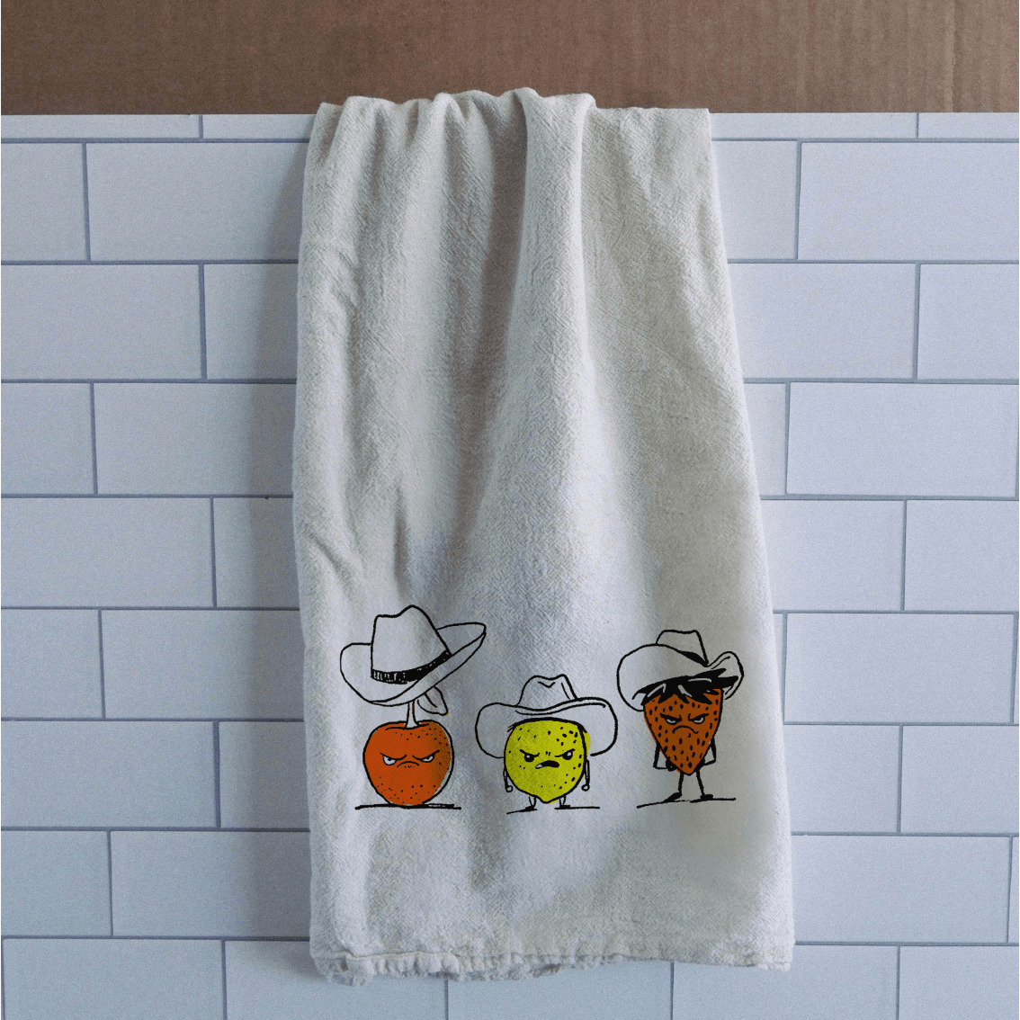 "Bad Fruit Posse" Dish Towel - Intrigue Ink Visit Bozeman, Unique Shopping Boutique in Montana, Work from Home Clothes for Women