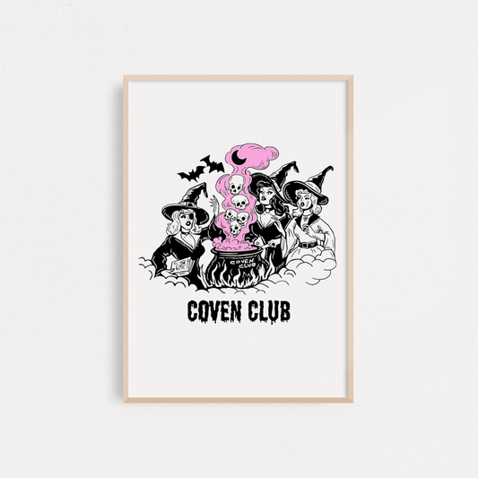 "Coven Club" Poster - Intrigue Ink Visit Bozeman, Unique Shopping Boutique in Montana, Work from Home Clothes for Women