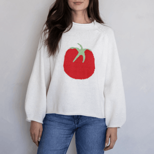 Tomato Sweater - Intrigue Ink Visit Bozeman, Unique Shopping Boutique in Montana, Work from Home Clothes for Women