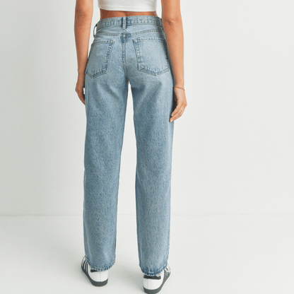 Relaxed Straight Jean - Medium Wash - Intrigue Ink Visit Bozeman, Unique Shopping Boutique in Montana, Work from Home Clothes for Women