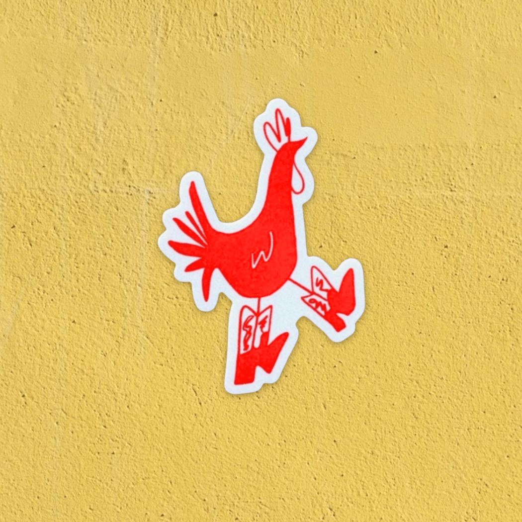 "Cowboy Chicken" Sticker - Intrigue Ink Visit Bozeman, Unique Shopping Boutique in Montana, Work from Home Clothes for Women