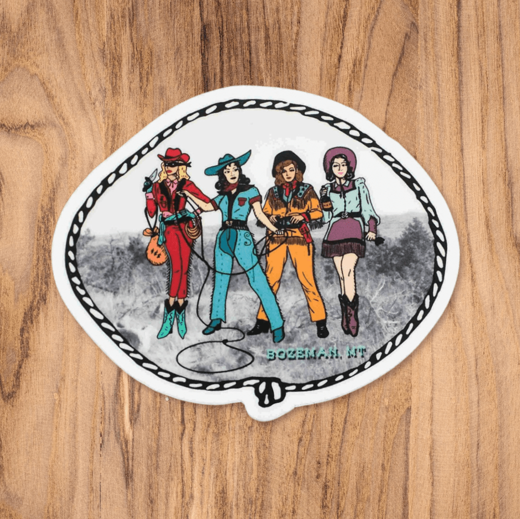 "Lady Gang" Lasso Sticker - Intrigue Ink Visit Bozeman, Unique Shopping Boutique in Montana, Work from Home Clothes for Women