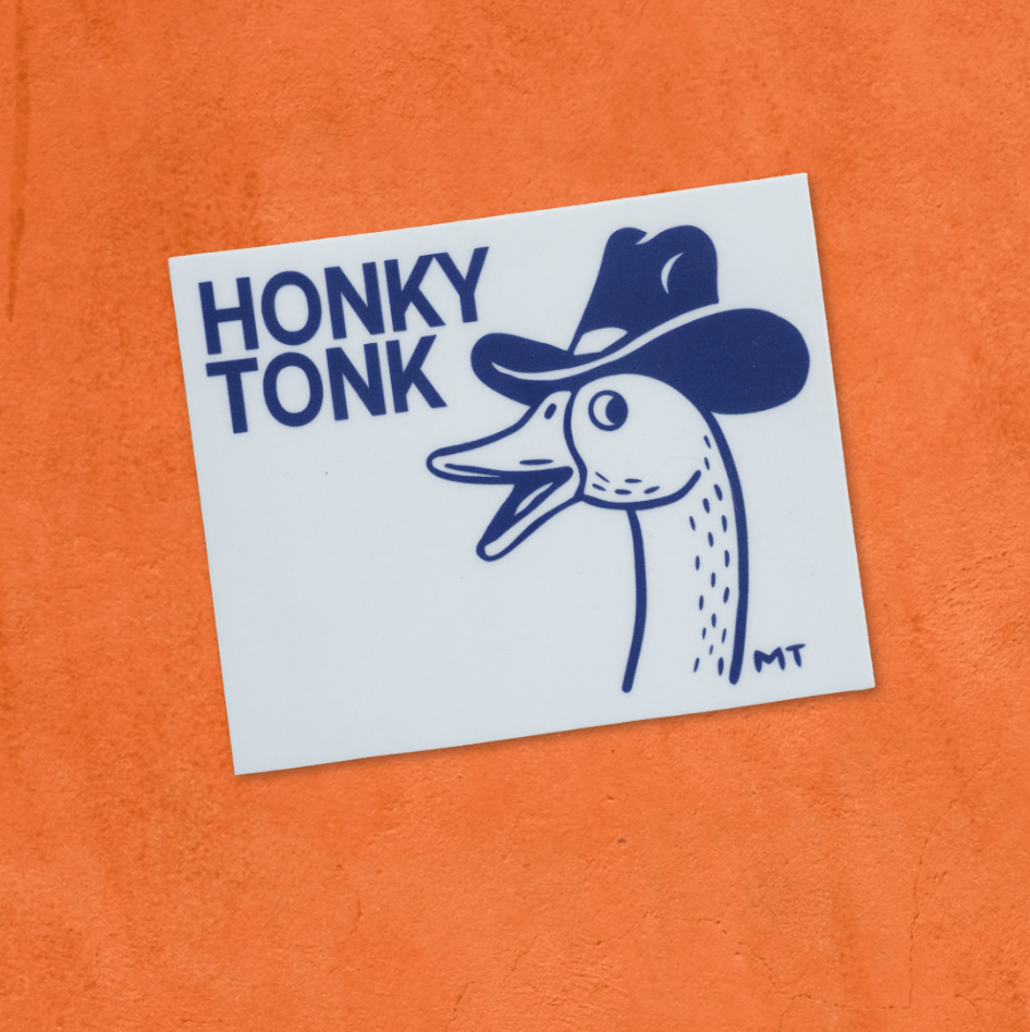 "Honky Tonk" Sticker - Intrigue Ink Visit Bozeman, Unique Shopping Boutique in Montana, Work from Home Clothes for Women
