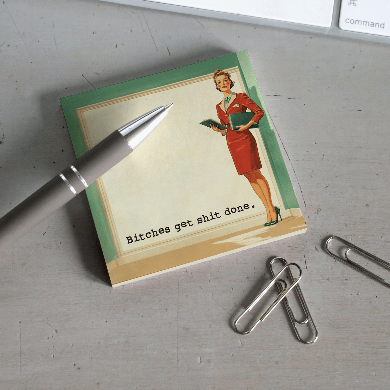 Bitches Get Shit Done Sticky Note Pad - Intrigue Ink Visit Bozeman, Unique Shopping Boutique in Montana, Work from Home Clothes for Women